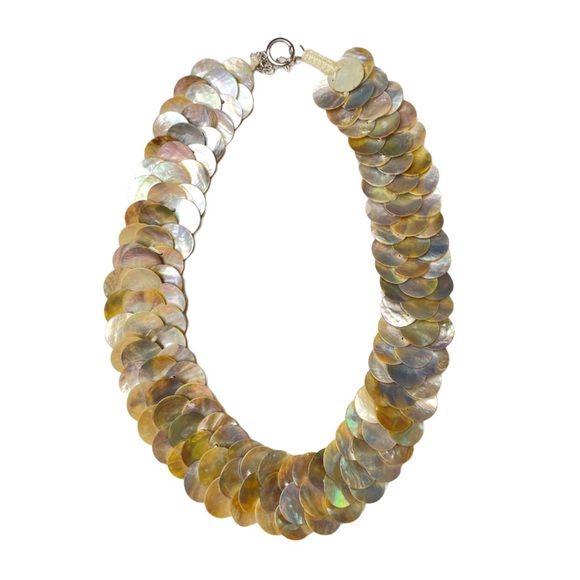 NEW Mother of Pearl Necklace 9 Inches Plus Extension